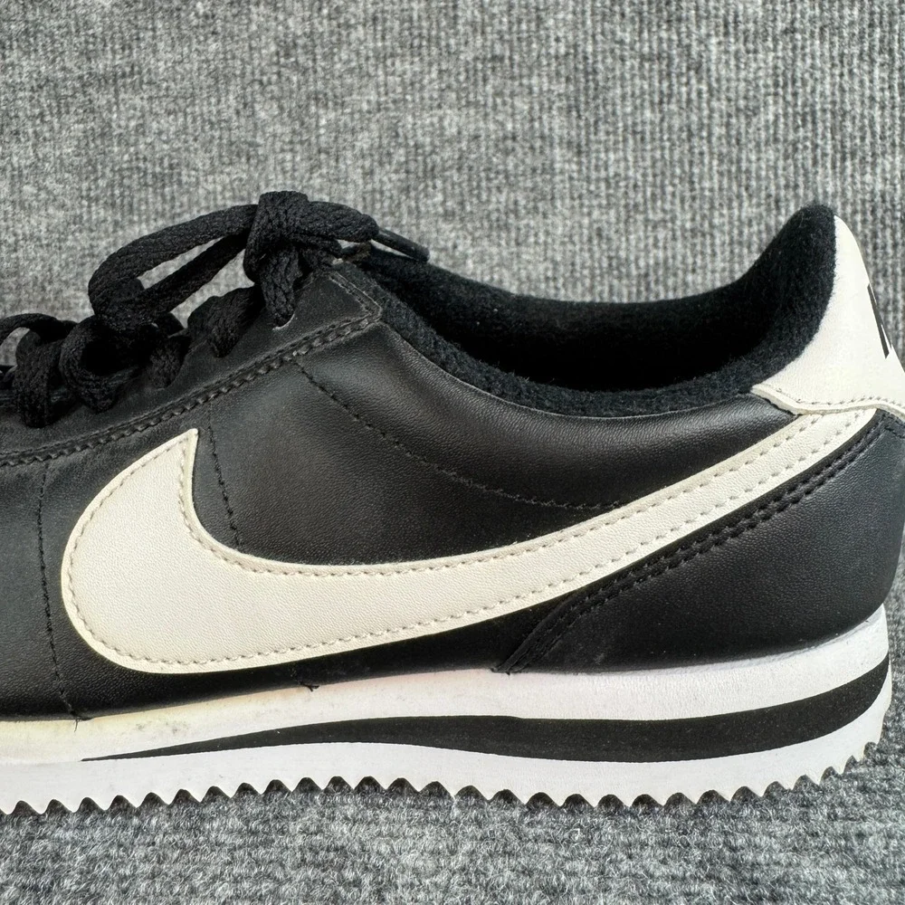 Nike Cortez 72 Leather Sneakers Black White Low Top Trainers 807472-011 Sz 6.5